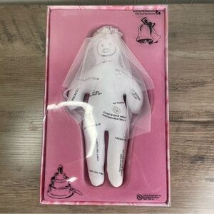 Wedding Voodoo Doll White with Funny Wedding Day Phrases